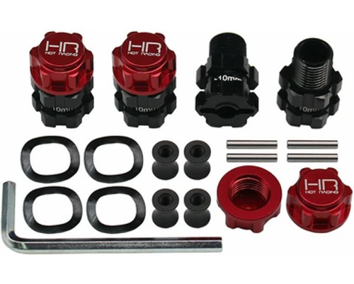 Hot Racing Arrma 4x4 Heavy Duty 10mm Offset 17mm Hubs (4) (HRAATF117XT02)