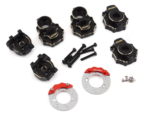 Samix TRX-4 Brass Rear Portal Drive Housing, Knuckle Cover & Hub Carrier Set (SAMTRX4-4464-C4)