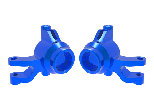 Traxxas Mini Maxx/XRT Aluminum Steering Blocks (Blue) (TRA10734-BLUE) Traxxas Mini Maxx/XRT Aluminum Steering Blocks (Blue) (TRA10734-BLUE)