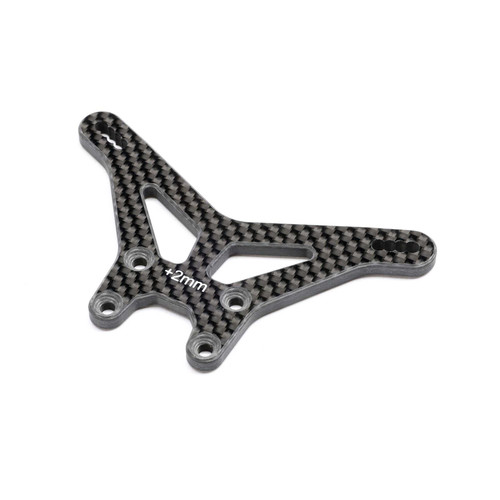 Team Losi Racing 22X Carbon Rear Shock Tower (+2mm) (TLR-1099)