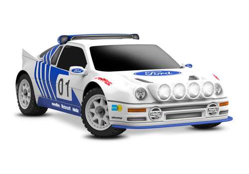 Traxxas Mini Ford RS200 Rally Brushless 4WD RTR (White) w/TQ™ 2.4Ghz Radio, Battery (TRA108046-1-WHT)