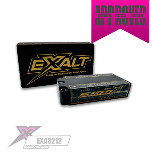 Exalt X-Rated 2S 135C HVX Hardcase LCG Shorty Lipo Battery (7.6V/5100mAh) w/5mm Bullets (EXA3212)