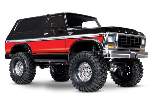 Traxxas TRX-4® 1/10 Trail Crawler Truck w/1979 Bronco Clipless Body (Red) w/TQi™ 2.4GHz Radio (TRA82246-4-RED)