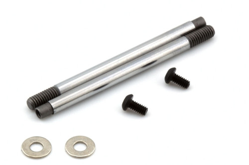Avid RC Xray Chrome Rear Shock Shaft Conversion (45mm) (2) (XB2/XB4) (AVD10226-45)
