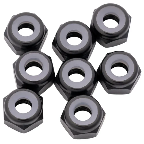 1UP Racing 3mm Aluminum Locknuts (Black) (8) (1UP870002)