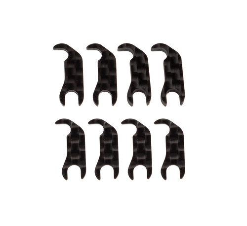 Team Associated RC10B7 Factory Team Carbon Fiber Steering Block Shim Set (8) (ASC92495)