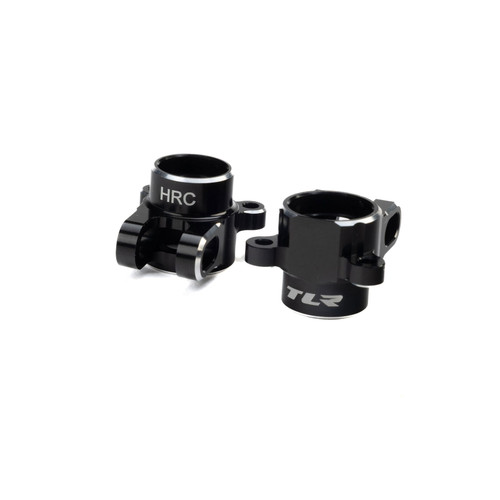 Team Losi Racing 22X Aluminum VHA Hub Body Set (HRC) (Black) (2) (TLR-1261)
