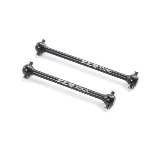 Team Losi Racing 22X-4 2.0 Steel Front Center Dogbones (46/53mm) (TLR-1287)