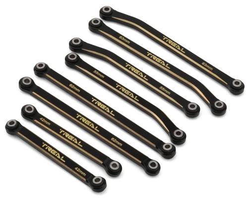Treal Hobby Redcat Ascent-18 Brass High Clearance Suspension Links Set (Black) (TLHTASCENT18-10)