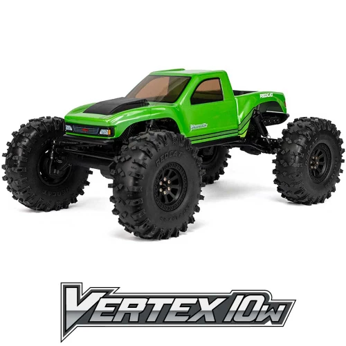 Redcat Vertex-10W 1/10 RTR 4WD Electric Brushless Rock Crawler (Electric Green) (+24mm Wide Axles) (RER43504)