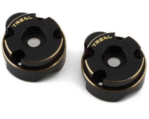 Treal Hobby Redcat Ascent-18 Brass Outer Portal Covers (Black) (2) (47.4g) (TLHTASCENT18-06)