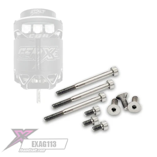 Exalt Gen-X Series Titanium Screw Kit (Silver) (EXAG113)