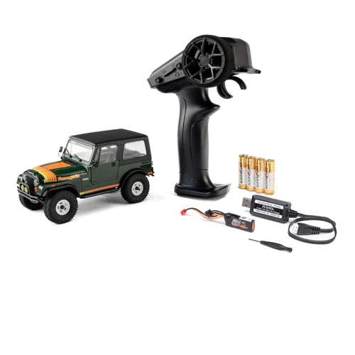 Axial SCX30 Jeep CJ-7 Renegade 1/30 4WD RTR Scale Mini Crawler (Classic Version) (Green) w/2.4GHz Radio, Battery & Charger (AXI-3273T2)