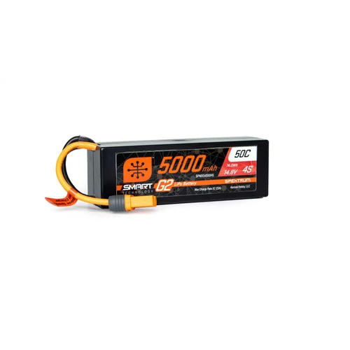 Spektrum RC 4S Smart G2 LiPo 50C Battery Pack (14.8V/5000mAh) w/IC5 Connector (SPMX54S50H5)