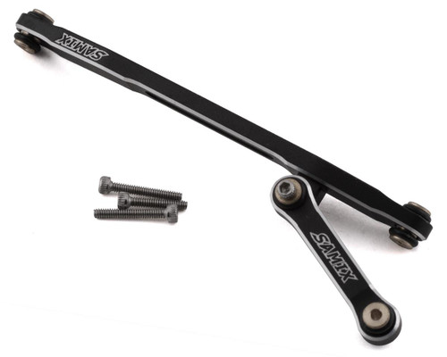 Samix SCX24 Aluminum Steering Link Set (Black) (SAMSCX24-6025SS