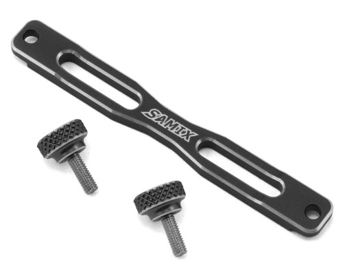 Piastra Ammortizzatore Anteriore Samix In Alluminio Per SCX10-3 &ndash; SAMSCX3-6023-BK Nero