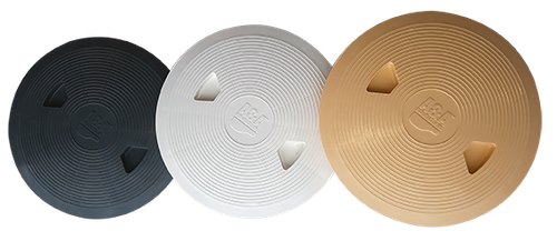 QUIK LEVEL LID + DECK RING WHITE  - $0 WHEN PURCHASED WITH QUIKLEVEL
