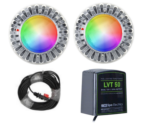 SPA ELECTRICS EM CONC FLUSH MOUNT LIGHT MULTI DUAL PACK