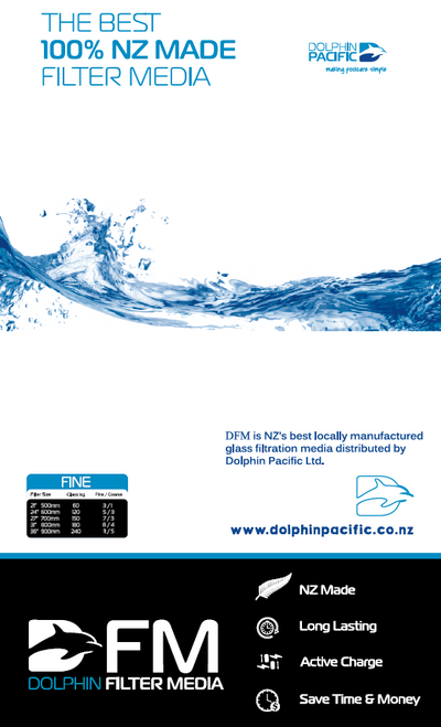 DFM DOLPHIN FILTER MEDIA FINE GLASS 15KG (PLT=64)