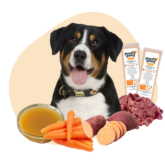 CBD for Middle Aged Dogs including Healthy All Natural Foods in a Gravy Topper