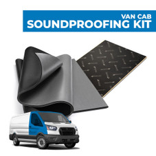 van cab soundproofing kit with damplifier pro and luxury liner pro