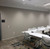 large fabric wrapped panels on wall in a conference room