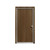 Solid wood door with a Sound Lock Door Seal Kit installed (white background)