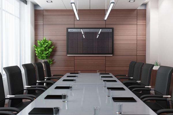 conference room with a tv