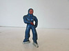 VINTAGE DIECAST FIGURE UPRIGHT MALE SKATER BLUE 2.5" H   M41
