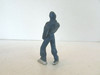 VINTAGE DIECAST FIGURE UPRIGHT MALE SKATER BLUE 2.5" H   M41