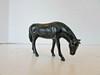 VINTAGE DIECAST GRAZING HORSE BLACK  2"H  M41