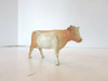 VINTAGE DIECAST WHITE & ORANGE COW STEER  3"W  M41