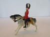 Vtg Cherilea Lead Soldier on Horseback White Horse England  H7