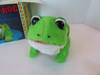 Vintage C.K. Jumping Funny Frog Fuzzy Battery Operated Japan Tested Works
