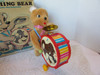 Vintage Amico Toy Marching Bear with Cymbal Battery Op. Not Working Japan Boxed