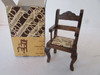 CONCORD DOLL HOUSE FURNITURE DINING ROOM CAPTAINS CHAIR W/COVERED SEAT L165