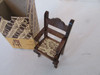 CONCORD DOLL HOUSE FURNITURE DINING ROOM CAPTAINS CHAIR W/COVERED SEAT L165