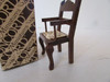 CONCORD DOLL HOUSE FURNITURE DINING ROOM CAPTAINS CHAIR W/COVERED SEAT L165