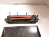 LIONEL POST-WAR TRAINS 3461 OPERATING METAL LOG DUMP CAR- W/LOGS- FAIR -H12A