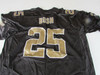 REEBOK NFL EQUIPMENT JERSEY NEW ORLEANS SAINTS  #25 BUSH SZ XXL ADULT 