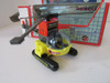 TOY WINDUP RESCUE HELICOPTER ROLLING WHEELS SPINNING PROPELLERS 7.75"L NIB