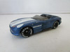  MATCHBOX DIECAST CAR BLUE SUNBURNER WHITE STRIPE 1/58 1990  H2