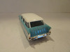 ROAD SIGNATURE DIECAST CAR 1957 CHEVY NOMAD BLUE W/WHITE HOOD 1/43  M24