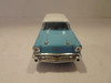 ROAD SIGNATURE DIECAST CAR 1957 CHEVY NOMAD BLUE W/WHITE HOOD 1/43  M24