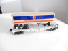 LIONEL TRAINS - 6434 FLAT W/LIONEL TRAILER - 027 -EXC. - D/C TRUCKS - M9