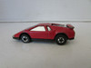 MATTEL HOT WHEELS 1990 RED CAR CHROME ENGINE MIRRORED WNDOWS CHINA  H2