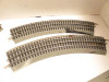 LIONEL FASTRACK 12033- 036 CURVE TRACKS-2 SECTIONS- USED - S27