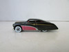 MATTEL DIECAST CAR 1989 BLACK CUSTOM ROD COUPE RED YELLOW STRIPING 3"  H2