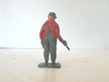 VINTAGE DIECAST FIGURE TRAIN WORKER WITH FUEL HANDLE MADE IN ENGLAND  2.25"  M41