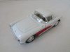 Kinsmart 5316 1957 Chevrolet Corvette Vehicle Car White Pull Back 1/434   H5